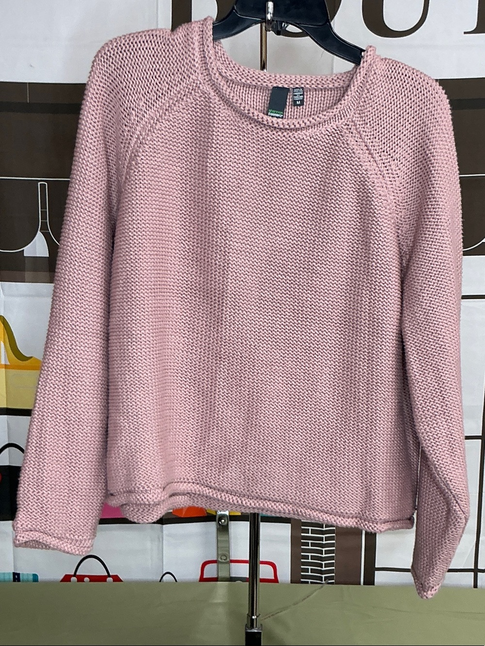 Shannon Passero Cozy Pink Women's Knit Sweater sz M #2367